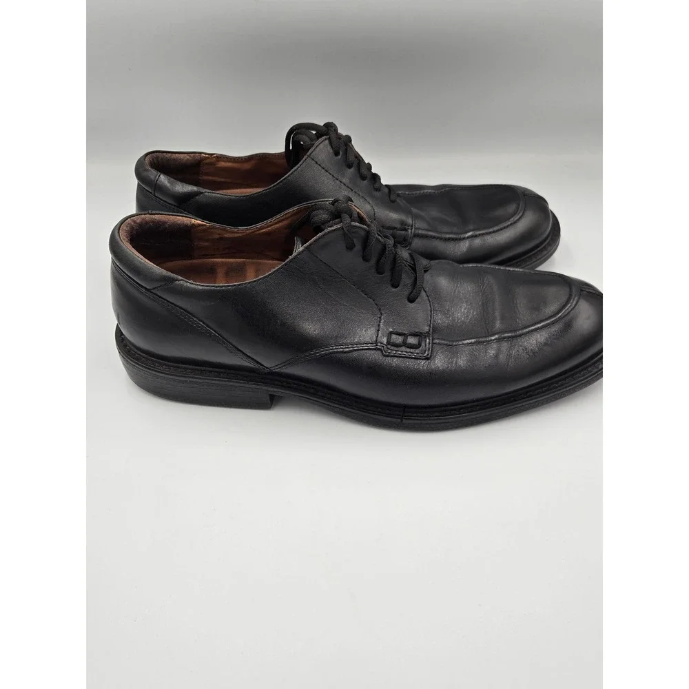 Florsheim Comfortech Mens Black Leather Moc Toe Oxford Dress Shoes 10 or 10.5